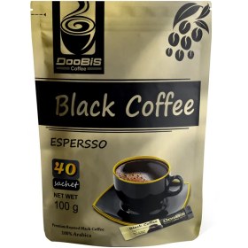 تصویر بلک کافی اسپرسو دوبیس 40 عددی Black Coffee Espresso Doobis 40 pcs