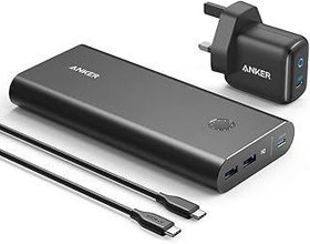تصویر پاور بانک Anker، PowerCore+ 26800 PD 45W با شارژر PD 30 واتی، بسته باتری پاوربانک Power Delivery برای iPad Pro/iPhone 16/16 Pro / 16 Plus / 16 Pro Max، iPhone 15 و 14 Series /Pro/X و بیشتر Anker Power Bank, PowerCore+ 26800 PD 45W with 30W PD Charger, Power Delivery Power Bank Battery Pack for iPad Pro/iPhone 16/16 Pro / 16 Plus / 16 Pro Max, iPhone 15 and 14 Series /Pro/X and More