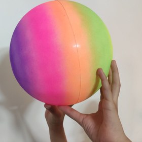 تصویر توپ رنگین کمان هر عدد 