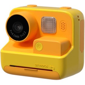 تصویر Kids Dijital Camera دوربین پرینتر حرارتی نارنجی Porodo 