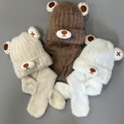 تصویر شال و کلاه موهر ۱۰۰ - شیری 