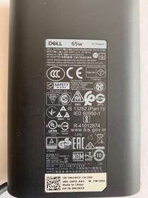 تصویر آداپتور برق شارژر لپ تاپ 65W وات USB Type C AC شامل سیم برق برای Dell Latitude 3400 3500 5290 (2in1) 5300 5400 5500 7200 (2in1) 7300 7400 (2in1) ، LA65NM170 HA65NM170،02YK0F 0M1WCF 