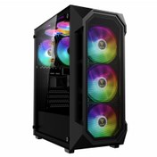 تصویر کیس کامپیوتر گیم دیاس مدل Aura GC1 Elite Mid Tower مشکی Gamdias Aura GC1 Elite Mid Tower Black Computer Case