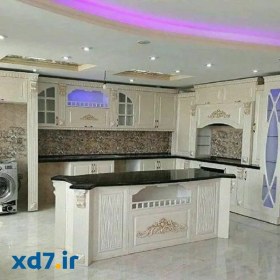 تصویر سفارش ساخت کابینت آشپزخانه ممبران رنگ سفید 