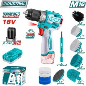 تصویر ست پیچ گوشتی شارژی با پد توتال TOSL1240786 