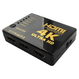 تصویر سوئیچ 5 به 1 HDMI دی-نت مدل D-NET 4K D-NET SWITCH HDMI 5 TO 1 PORT 4K