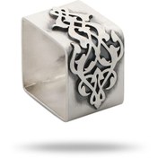 تصویر انگشتر رکاب مربع برجسته 