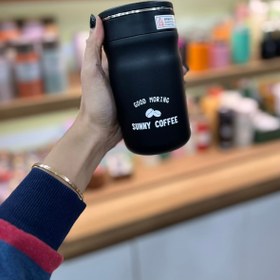 تصویر تراول ماگ sunny coffee - مشکی 