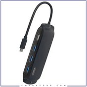 تصویر هاب 8 پورت تایپ سی کوتتسی مدل 16005 