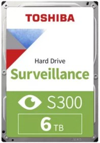 تصویر حافظه اچ دی دی اینترنال توشیبا مدل S300 Surveillance ظرفیت 6 ترابایت TOSHIBA S300 Surveillance 6TB Internal HDD