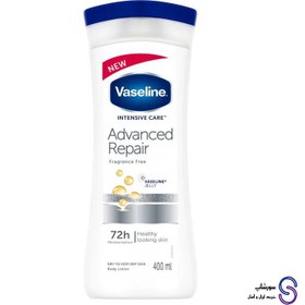 تصویر لوسیون بدن وازلین مدل Advanced Repair حجم 400 میل Vaseline Body Lotion Advanced Repair 400ml