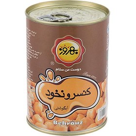 تصویر کنسرو نخود آبگوشتی طلایی بهروز 380 گرمی 