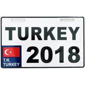 تصویر پلاک موتور سیکلت طرح ترکیه 