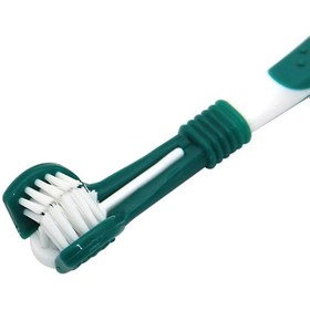 تصویر مسواک سه بعدی سگ ام-پتز M-pets 3 Headed Toothbrush