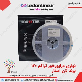 تصویر ال ای دی نواری 2835 پنلی لوستری درایور خور تراکم 120 