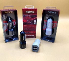 تصویر شارژر فندکی REMAX با 2 پورت USB 