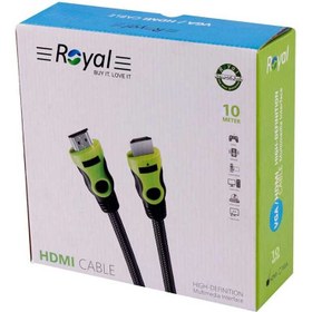 تصویر کابل HDMI برند ROYAL طول 10 متر 