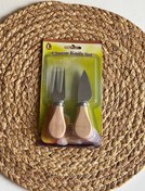 تصویر ست کارد صبحانه خوری دسته چوب 