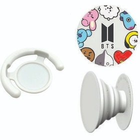 تصویر پایه نگهدارنده گوشی Funny Bt21 Pop Socket 