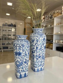 تصویر گلدان قلم آبی - ۲۶ 