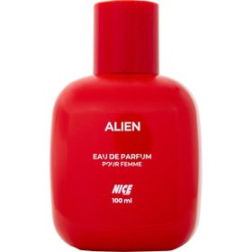 تصویر ادکلن زنانه نایس شیشه مکعبی الین مدل Nice Alien حجم 100 میلی لیتر Nice Alien Perfume 100 ml