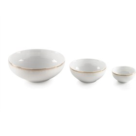 تصویر سرویس چینی زرین 6 نفره پیاله ریوا ا Zarin Iran ItaliaF Riva-Platinium 13 Pieces Porcelain Bowl Set Zarin Iran ItaliaF Riva-Platinium 13 Pieces Porcelain Bowl Set