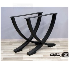 تصویر پایه میز فلزی مدرن کد 3004 