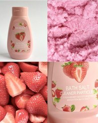 تصویر نمک بدن توت فرنگی 