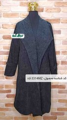 تصویر پالتو زنانه مخمل کبریتی 