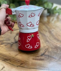 تصویر قهوه جوش 6 کاپ قلبی 