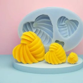 تصویر قالب سیلیکونی قلب سه تایی 