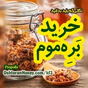 تصویر بره موم صد گرمی لرستان با جذب صد درصدی 