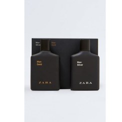 تصویر ادکلن ۲قلو سیلور+گلد زارا ۱۸۰ میل | ZARA SILVER + GOLD 90 ML ZARA MAN SILVER EDT 100ML + ZARA MAN GOLD EDT 90 ML (3.04 FL. OZ).