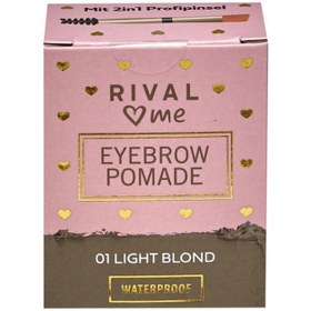 تصویر آرایش چشم فروشگاه روسمن ( ROSSMANN ) Rival Loves Me Eyebrow Pomade Waterproof No: 01 Light Auburn 1 عدد – کدمحصول 118543 
