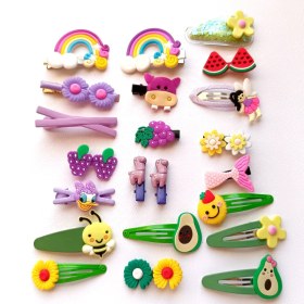 تصویر گیره های نوزادی رنگی 