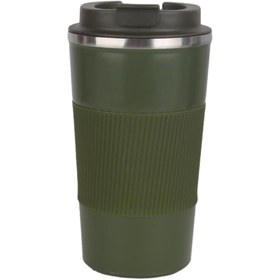 تصویر تراول ماگ مینیمال دور سیلیکونی گنجایش 500ml کد 1198 minimal Travel mug round silicone