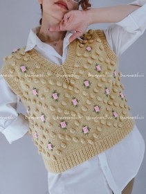 تصویر وست دستبافت گلدوزی 