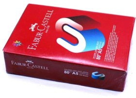 تصویر كاغذ a5 فابر قرمز 