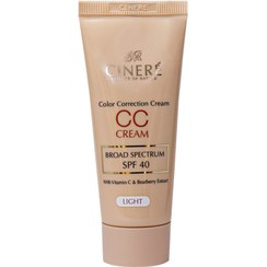 تصویر سی سی کرم SPF40 سینره 40 میلی لیتر Cinere Color Correction Cream SPF40