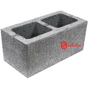 تصویر بلوک سیمانی ۲۰*۲۰*۴۰ وزن ۱۲ کیلوگرم 