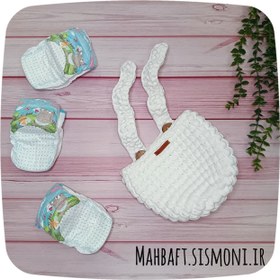 تصویر آویز نظم دهنده ی تریکویی تخت نوزاد دخترانه / پسرانه Tricot hanger for baby bed for girls/boys