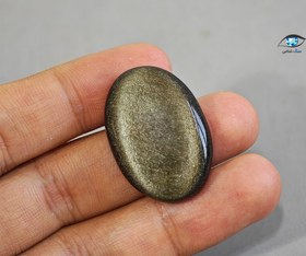 تصویر ابسیدین طلایی بیضی 8.5 گرم 