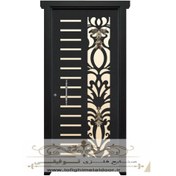 تصویر درب نفر رو لیزر کد 21728 فرفورژه دار 