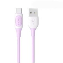 تصویر کابل 1 متری 3 آمپر Type-C یوسمز US-SJ596 USAMS US-SJ596 USB to Type-C 3A 1m Charging Data Cable