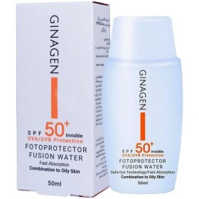 تصویر ژیناژن کرم ضدآفتاب بی رنگ اس پی اف50+ - 1406/03 / پوست چرب و مختلط GIINAGEN FUSION LIQUID SUNSCREEN SPF50+