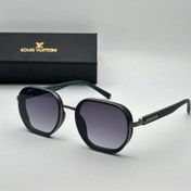 تصویر عینک آفتابی مارک دار مردانه و زنانه لویی ویتون C485 همراه کیف کاور دستمال - مشکی Louis VUITTON UV400