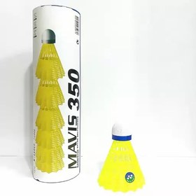 تصویر توپ بدمینتون اورجینال یونکس مدلMAViS 350بسته 6عددی 