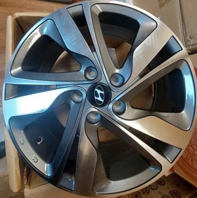 تصویر رینگ فابریک سایز ۱۷ هیوندایی النترا رختراش دودی Original wheel size 17" MG Hyundai Elentra