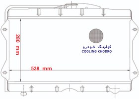 تصویر رادیاتور آب مسی 4 لول پیکان 