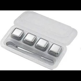 تصویر یخ استیل مکعبی 4 عددی 